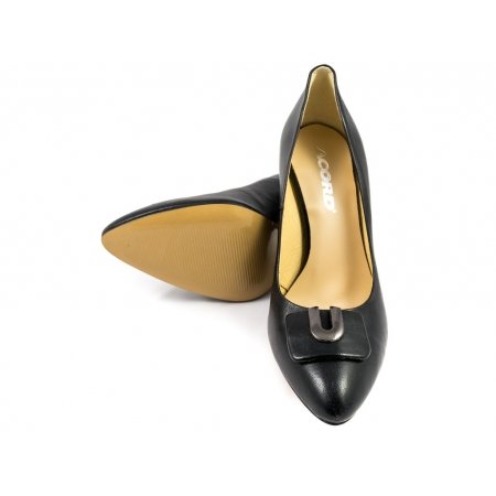 Czółenka Acord 5882-101 czarne lico