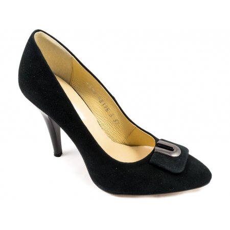 Czółenka Acord 5882-812 czarny zamsz