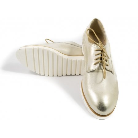 Sneakersy Acord 5900-815 złote lico