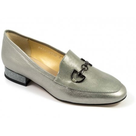 Czółenka Acord 5922-122 srebrne lico