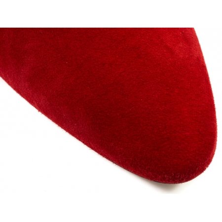 Czółenka Acord 5931-237 czerwony welur