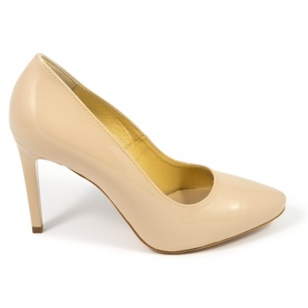 Czółenka Acord 5931-320 beżowy lakier