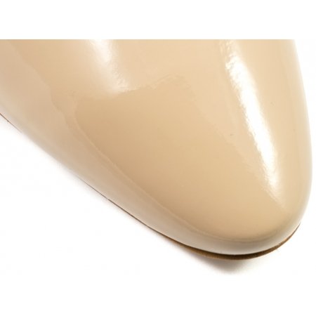 Czółenka Acord 5931-320 beżowy lakier