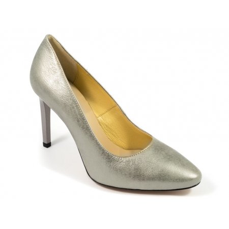 Czółenka Acord 5931-321 srebrne lico