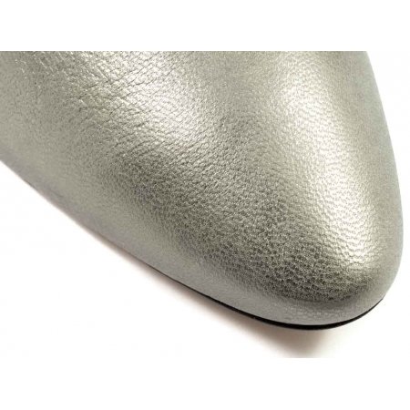 Czółenka Acord 5931-321 srebrne lico