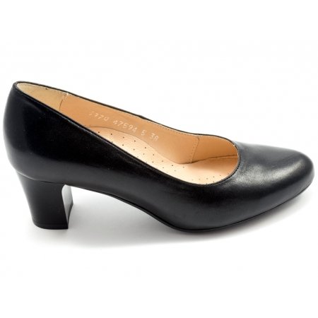 Czółenka Acord 5970-101 czarne lico