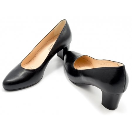 Czółenka Acord 5970-101 czarne lico