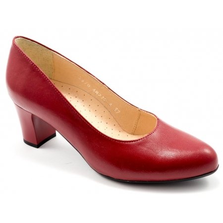 Czółenka Acord 5970-107 czerwone lico