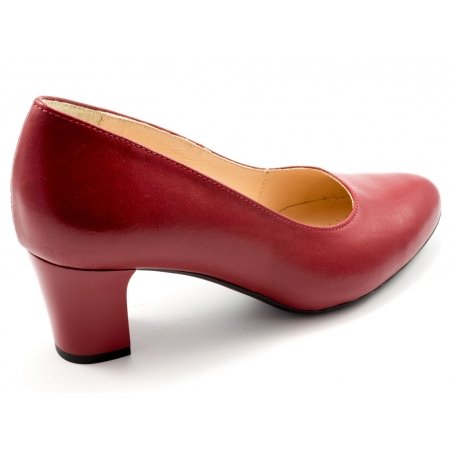 Czółenka Acord 5970-107 czerwone lico