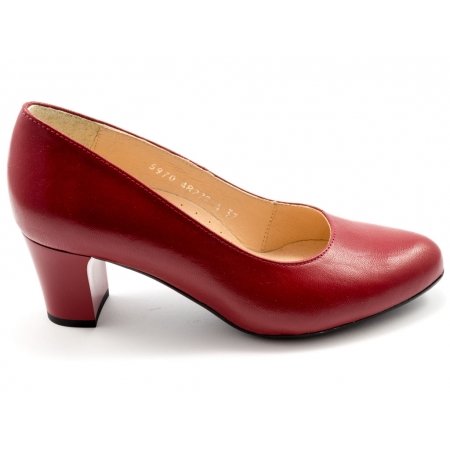 Czółenka Acord 5970-107 czerwone lico