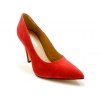 Czółenka Acord 5977-237 czerwony welur