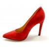 Czółenka Acord 5977-237 czerwony welur