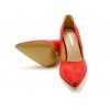 Czółenka Acord 5977-237 czerwony welur