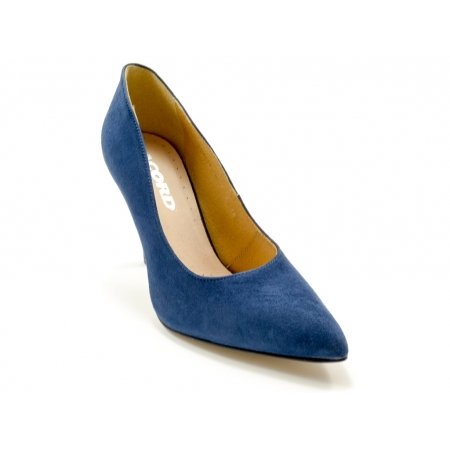 Czółenka Acord 5977-432 granatowy welur