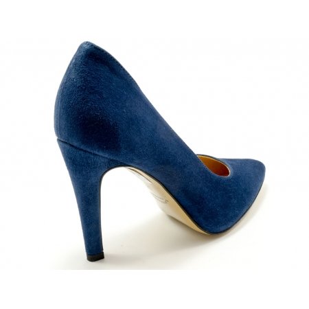 Czółenka Acord 5977-432 granatowy welur