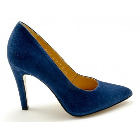 Czółenka Acord 5977-432 granatowy welur