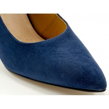 Czółenka Acord 5977-432 granatowy welur