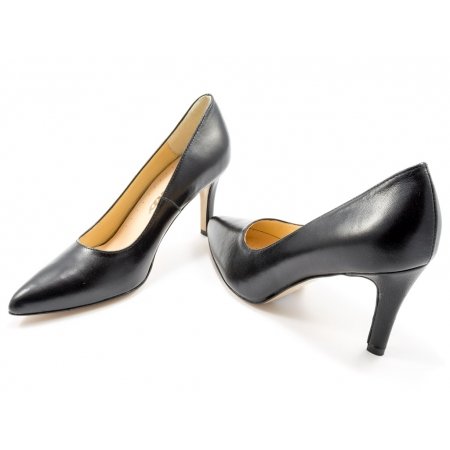 Czółenka Acord 5978-101 czarne lico