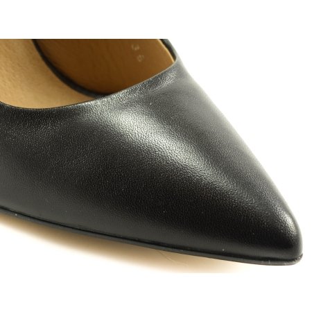 Czółenka Acord 6111-101 czarne lico