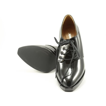 Półbuty Acord 6308-042 czarny lakier