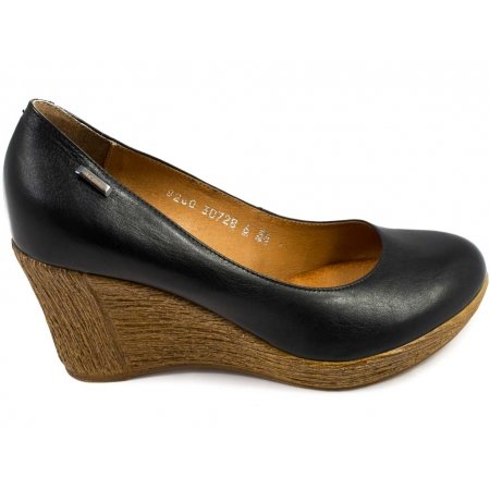 Czółenka Acord 8260-107 czarne lico