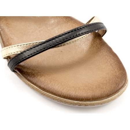 Sandały Acord 8471-101/798 czarno złote