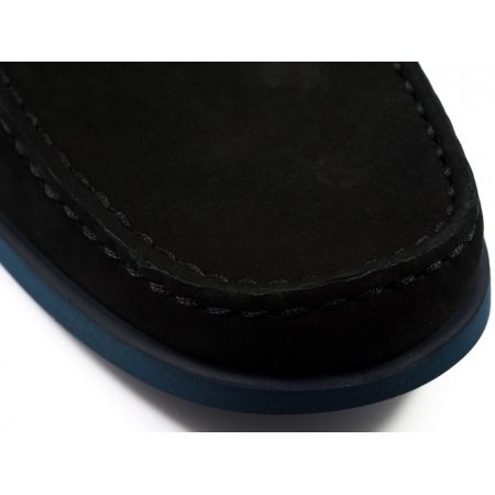 Mokasyny Conhpol C00C-5666-ZH90-00P28 czarno granatowy zamsz