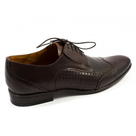 Półbuty Conhpol C-2901X4M5 brązowe lico