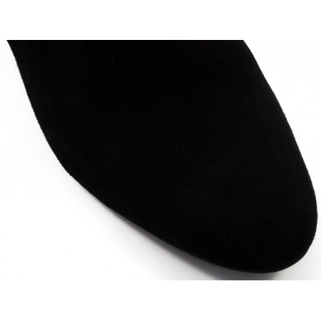 Kozaki Di Lusso 1705 czarny zamsz