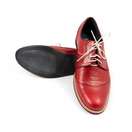 Półbuty Dorian 293 czerwone lico