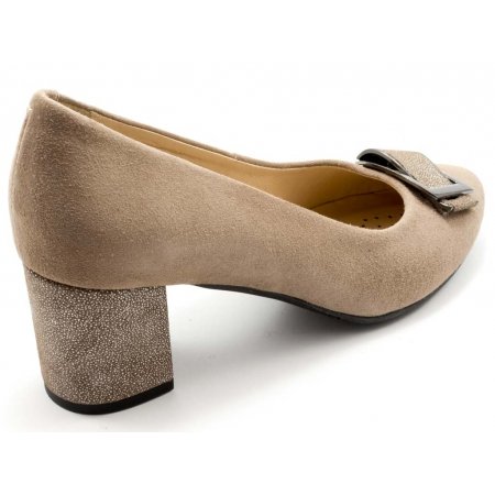Czółenka Grodecki 1183+150-149 beżowy zamsz