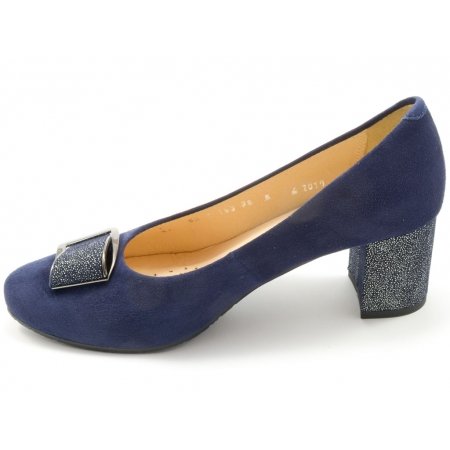 Czółenka Grodecki 1183+127 granat zamsz