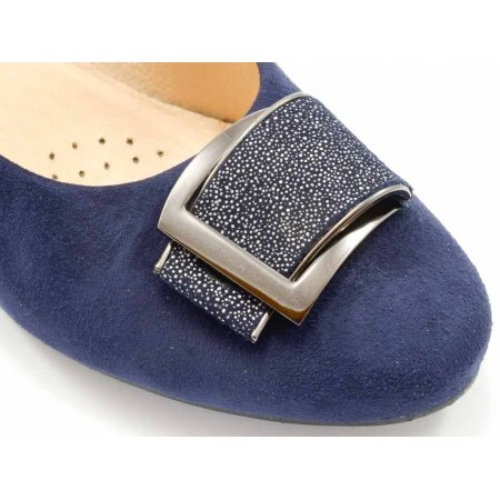 Czółenka Grodecki 1183+127 granat zamsz