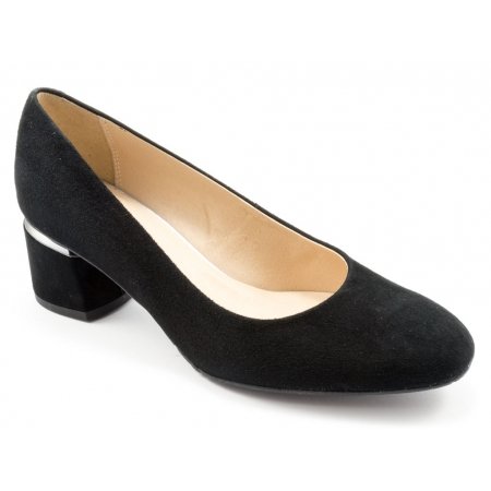 Czółenka Grodecki 1214 czarny zamsz