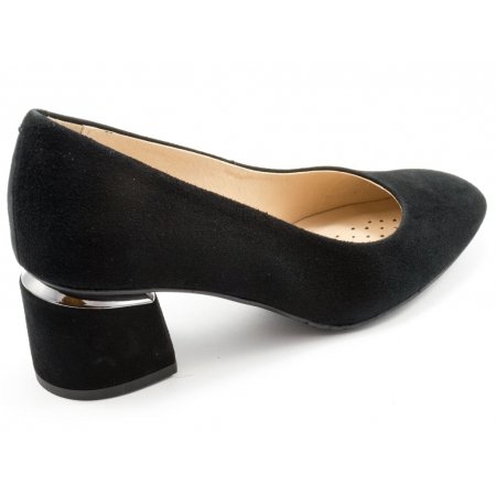 Czółenka Grodecki 1214 czarny zamsz