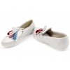 Mokasyny Giulio Santoro by Presto P-3405 białe lico / groch