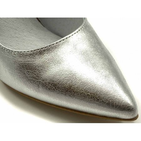 Czółenka Giulio Santoro by Presto P-6926 srebro kryształ brokat