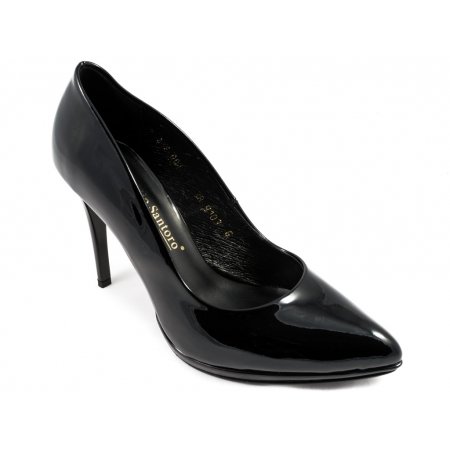 Czółenka Giulio Santoro by Presto P-9103-P czarny lakier