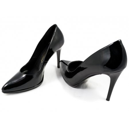 Czółenka Giulio Santoro by Presto P-9103-P czarny lakier