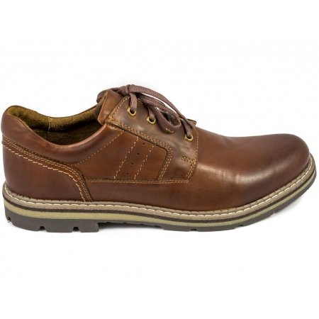 Półbuty Riko 759 brązowe lico
