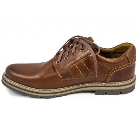 Półbuty Riko 759 brązowe lico