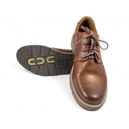 Półbuty Riko 759 brązowe lico