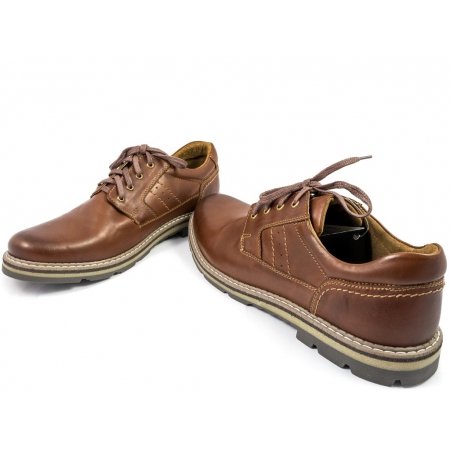 Półbuty Riko 759 brązowe lico