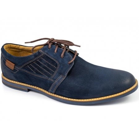 Półbuty Riko 819 granatowy zamsz