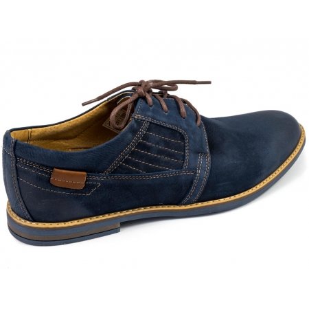 Półbuty Riko 819 granatowy zamsz