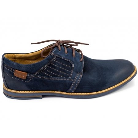 Półbuty Riko 819 granatowy zamsz