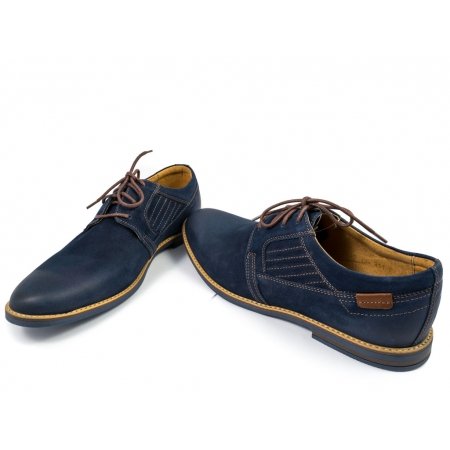 Półbuty Riko 819 granatowy zamsz