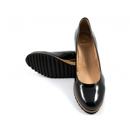 Czółenka Sempre Stivali 0-36 czarny lakier