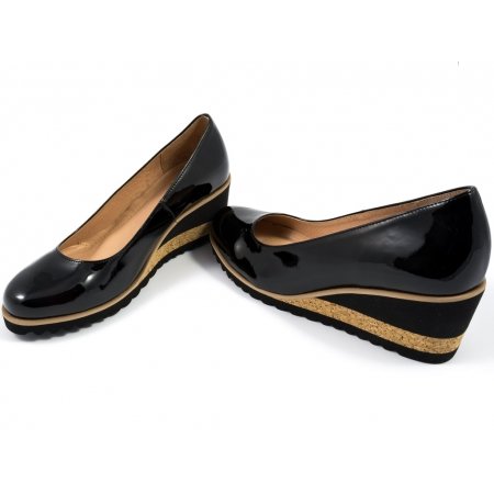 Czółenka Sempre Stivali 0-36 czarny lakier