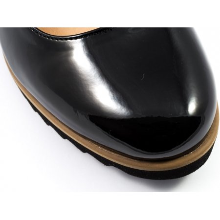 Czółenka Sempre Stivali 0-36 czarny lakier